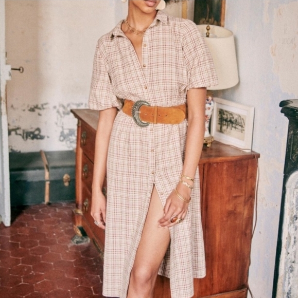 Sezane Dresses & Skirts - Sezane Jasmine Linen/Cotton Dress